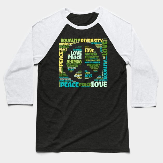 Peace Love Baseball T-Shirt by MZeeDesigns